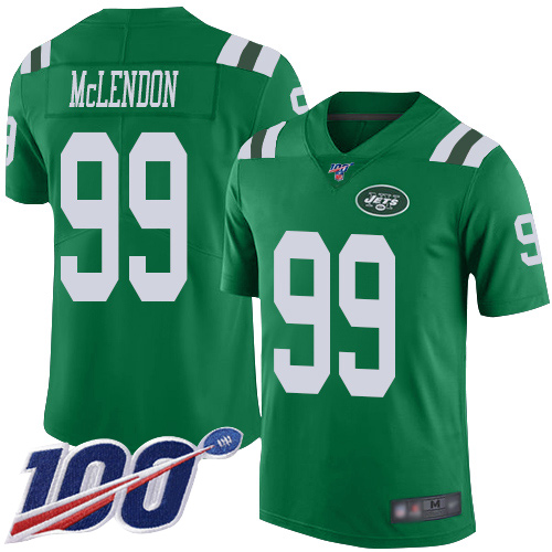 New York Jets Limited Green Men Steve McLendon Jersey NFL Football #99 100th Season Rush Vapor Untouchable